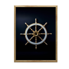 ARANYKERETES FALI PLAKÁT NAVIGÁCIÓS ELEGANCE 30x40 CM grafika, keretezett kép
