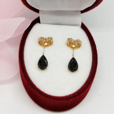  Aranyozott antiallergén beszúrós fülbevaló, 9 mm fülbevaló