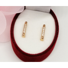 Aranyozott antiallergén fülbevaló, 14 mm fülbevaló