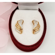  Aranyozott antiallergén fülbevaló, 15 mm fülbevaló