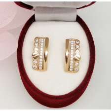  Aranyozott antiallergén fülbevaló, 17 mm fülbevaló