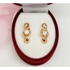 Aranyozott antiallergén fülbevaló, 18 mm fülbevaló