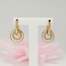  Aranyozott antiallergén fülbevaló, 25 mm fülbevaló