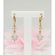  Aranyozott antiallergén fülbevaló, 3 cm fülbevaló