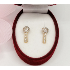 Aranyozott antiallergén gyermek fülbevaló, 14 mm fülbevaló