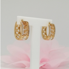  Aranyozott antiallergén karika fülbevaló, 17 mm fülbevaló