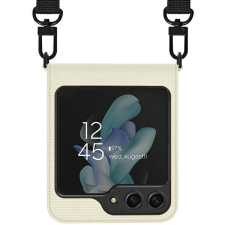 ARAREE Canvas Diary tok Samsung Galaxy Z Flip5 - elefántcsontszín tok és táska