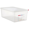 Araven Gasztroedény fedővel GN 1/1, PP, Mélység: 200 mm, Tartalom: 27,5 L, hermetikus