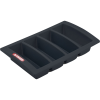Araven GN evőeszköztartó 1/1, polipropilén, 4 rekesz, fekete