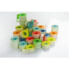  Árazószalag, 25x16mm, gyengített ragasztóval, pasztell narancssárga, 10tek/cs ragasztó