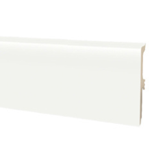 ARBITON -Vigo 8 cm-es parkettaszegélyléc, gumi szegélyes, vízálló: Fehér laminált parketta