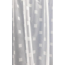 Arbona Fehér csíkos kockás jaquard kész függöny 68CS 180x340cm lakástextília