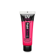 . Arc- testfesték, UV fényben fluoreszkáló, 12 ml, neon rózsaszín arcfesték