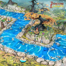  Archon Studio Dungeons & Lasers Expansion Set: MODULAR RIVER (DNL0058) makett