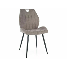  Arco Brego Bézs Szövet Étkezőszék Fekete Fém Lábakkal bútor