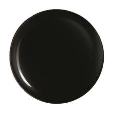 Arcoroc EVOLUTIONS BLACK pizza tányér 32cm, fekete, üveg tányér és evőeszköz