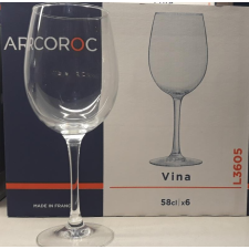 Arcoroc Vina boros vöröspohár, 58 cl, 6 db, 502518 ajándéktárgy