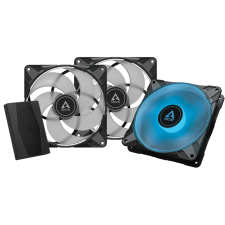 ARCTIC COOLING P14 PWM PST RGB 0dB 3 darabos szett világítás vezérlő egységgel hűtés