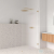 Arezzo design CLEAR 90x200 cm-es zuhanyfal bordázott biztonsági üvegből, rögzítő profil nélkül, AR-AS290200