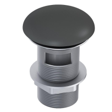 Arezzo design Click Clack fém túlfolyós leeresztőszelep, matt antracit szaniter