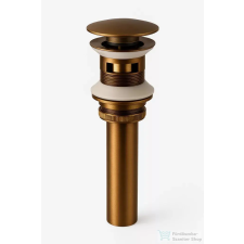 Arezzo design click-clack mosdó leeresztő, túlfolyós mosdókhoz, szálcsiszolt rozé arany AR-726BR csaptelep