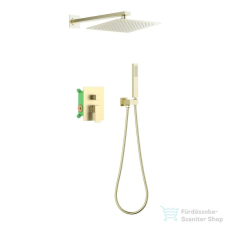 Arezzo design CUBEFIELD falsík alatti zuhanycsaptelep szett, arany AR-4405G csaptelep