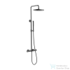 Arezzo design ELEGANT 3 funkciós termosztátos zuhanyrendszer, gun metal AR-3095GM