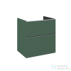 Arezzo design MONTEREY 60 cm-es alsószekrény 2 fiókkal matt zöld színben, szifonkivágás nélkül AR-145965