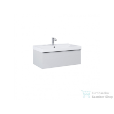 Arezzo design Monterey 60cm-es alsószekrény 1 fiókkal Matt Szürke, szifonkivágással fürdőszoba bútor