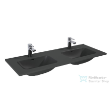 Arezzo design SKAPPA 120 cm-es dupla mosdó, matt antracit AR-146076 szaniter