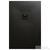 Arezzo design SOLIDSoft zuhanytálca 160x100 cm, FEKETE, színazonos lefolyóval (2 doboz) AR-100160B