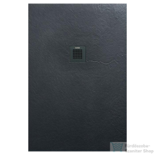 Arezzo design SOLIDSoft zuhanytálca 160x90 cm, ANTRACIT, színazonos lefolyóval (2 doboz) AR-90160A kád, zuhanykabin