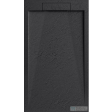 Arezzo design STONE pala hatású öntött márvány zuhanytálca, 120x90 cm-es, fekete AR-DYT129LB kád, zuhanykabin