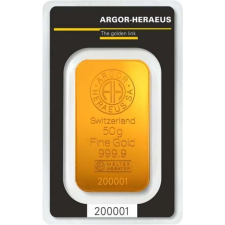 Argor Heraeus (verve/öntve) 50g - Befektetési aranytömb egyéb ékszer