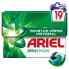 ARIEL Allin1 PODS Mountain Spring Universal Mosókapszula, 19 Mosáshoz