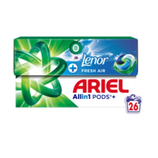 ARIEL Plus Fresh Air kapszula doboz 26 db-os tisztító- és takarítószer, higiénia