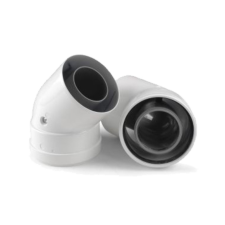  Ariston koncentrikus könyök 45° idom PPs/alu 60/100mm 2db hűtés, fűtés szerelvény