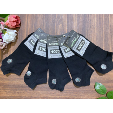 ARMANDO Férfi pamut boka zokni AMP311 1cs/5pár fekete