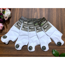 ARMANDO Férfi pamut boka zokni AMP-B1020A 1cs/5pár fehér férfi zokni