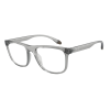 armani exchange AX3101U 8334 Shiny Transparent Grey Demo Lens szemüveg