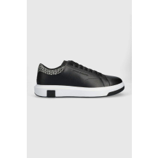  Armani Exchange bőr sportcipő XUX123 43 EU fekete