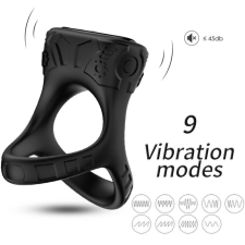  ARMONY - GYŰRŰS VIBRÁTOR &amp; MULTIPOZÍCIÓ FEKETE vibrátorok
