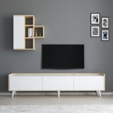Arnetti Zarif fehér-tölgy tv szekrény bútor