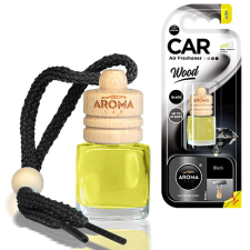 AROMA CAR Aroma-Car Wood fakupakos illatosító - Black - 6ml illatosító, légfrissítő