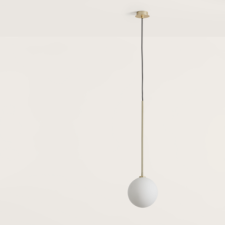 AROMAS DEL CAMPO BALL fehér-sárgaréz függesztett lámpa (C1215) G9 1 izzós IP20 világítás