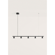 AROMAS DEL CAMPO LYB fekete LED függesztett lámpa (C1274) LED 5 izzós IP20 világítás