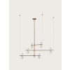 AROMAS DEL CAMPO ONETA arany-fehér függesztett lámpa (C1299/6) G4 6 izzós IP20