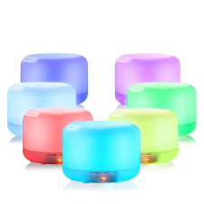 Aromaterápiás párologtató LED fénnyel, távirányítóval / 300 ml illóolaj párologtató