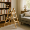 Arredamenti Italia létraszék, Dorotea, 150x48 cm, összecsukható, 2 csúszásmentes lépcsőfok, maximális teherbírás 120 kg, bükkfa szerkezet, könnyen kezelhető, hatékony tárolás, praktikus és el