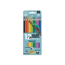 Ars Una : 12 színű háromszögletű színes ceruzakészlet hegyezővel színes ceruza